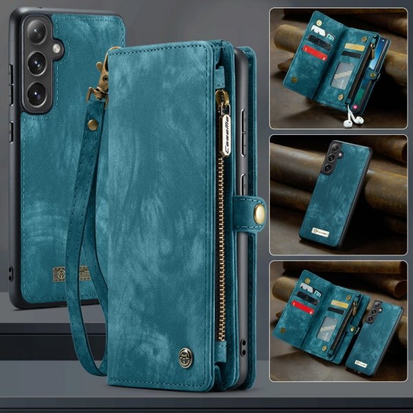 CaseMe Samsung Galaxy S25 -suojakotelo 008 Series, irrotettava kuori, sininen