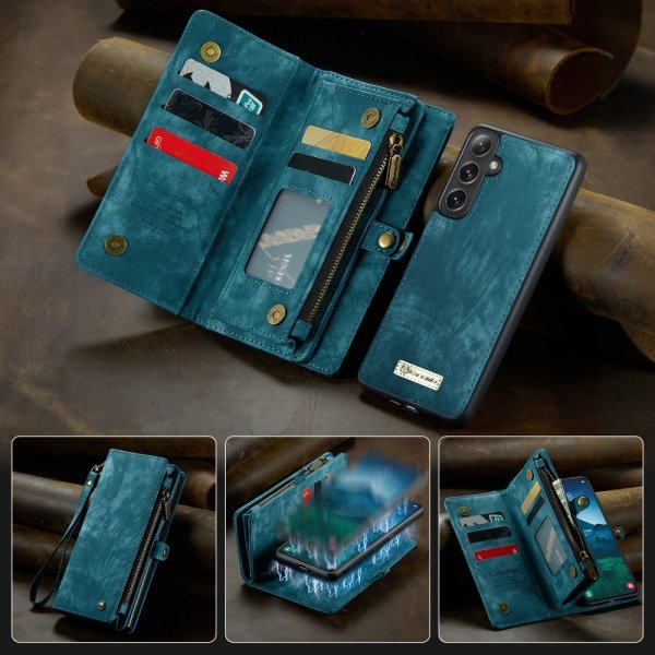 CaseMe Samsung Galaxy S25 -suojakotelo 008 Series, irrotettava kuori, sininen