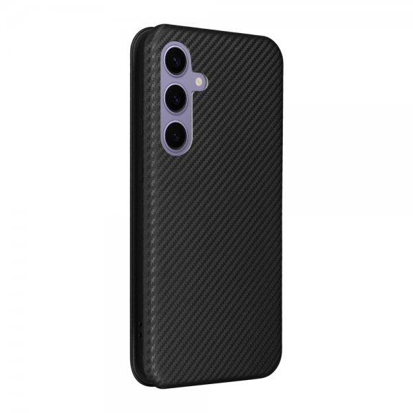 Samsung Galaxy S25 Kotelo Hiilikuitukuvio Musta