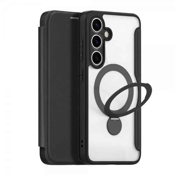 Dux Ducis Samsung Galaxy S25 Kotelo Skin X Pro Series Kickstand MagSafe Musta
