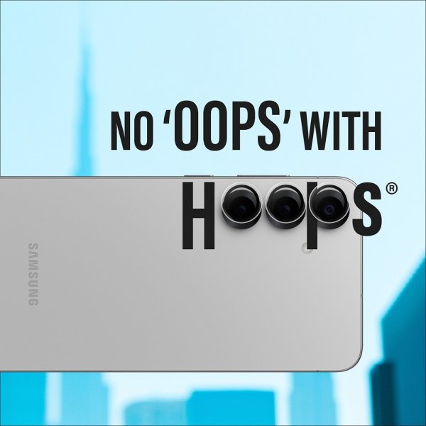 PanzerGlass Samsung Galaxy S25 -kameran suojalasi Hoops, läpinäkyvä