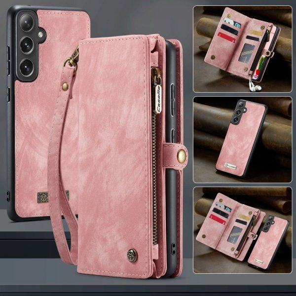 CaseMe Samsung Galaxy S25 Plus -suojakotelo, 008 Series, irrotettava kuori, pinkki