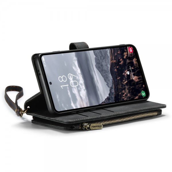 CaseMe Samsung Galaxy S24 Plus/S25 Plus -suojakotelo C30-sarja Musta