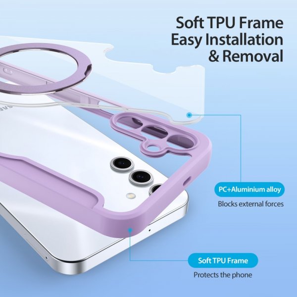 Dux Ducis Samsung Galaxy S25 Plus Kotelo Skin X Pro Series Kickstand MagSafe Violetti