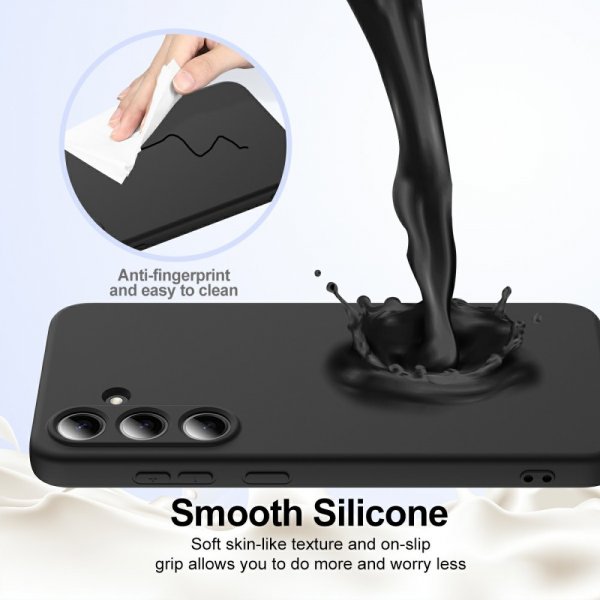 Samsung Galaxy S25 Plus Kuori hihnalla Silikoni MagSafe Musta