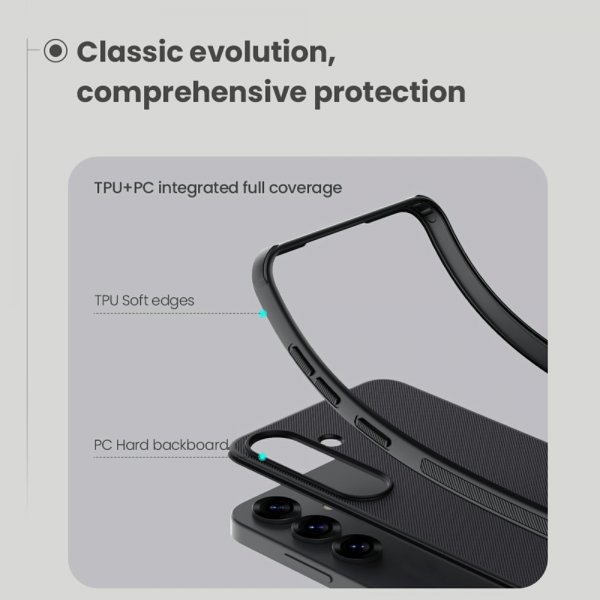 Nillkin Samsung Galaxy S25 Plus Kuori Super Frosted Shield Pro MagSafe Musta