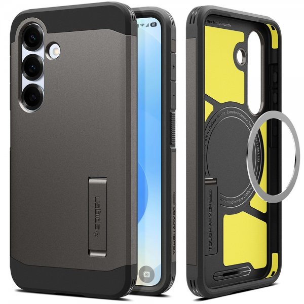 Spigen Samsung Galaxy S25 Plus Kuori Tough Armor MagFit Gunmetal