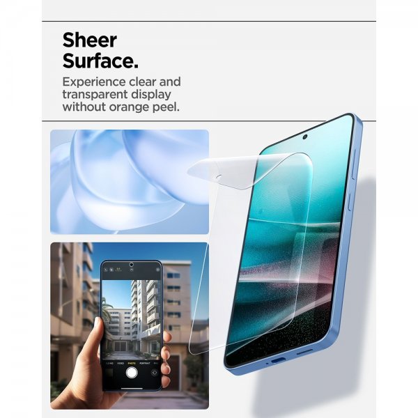 Spigen Samsung Galaxy S25 -näytönsuoja, EliteShield EZ Fit