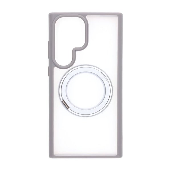 Samsung Galaxy S25 Ultra Kuori Pyörivä MagSafe Jalusta Harmaa