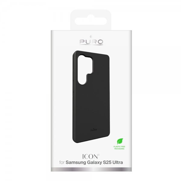 Puro Samsung Galaxy S25 Ultra Kuori Icon Musta