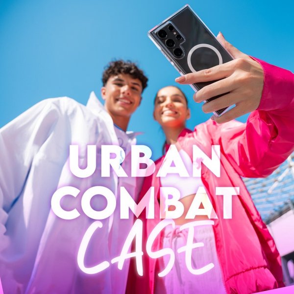 CARE by PanzerGlass Samsung Galaxy S25 Ultra Urban Combat MagSafe -suojakuori, valkoinen