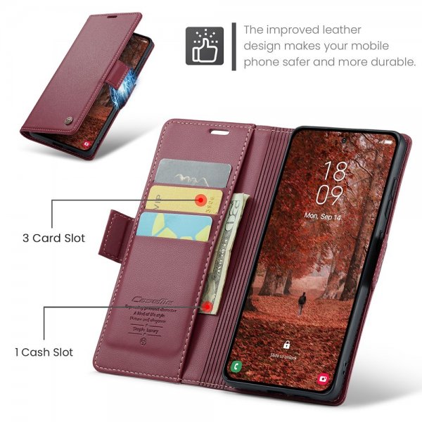 CaseMe Samsung Galaxy S26 -suojakotelo 023 Series punainen