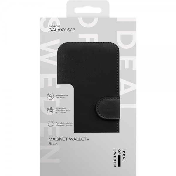 Ideal of Sweden Samsung Galaxy S26 Fodral Magnet Wallet+ Musta