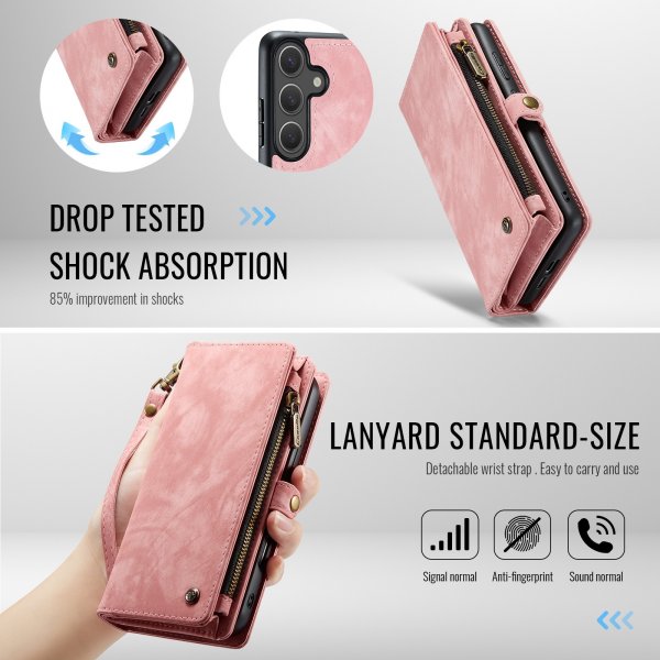 CaseMe Samsung Galaxy S26 Plus -suojakotelo, 008 Series, irrotettava kuori, pinkki