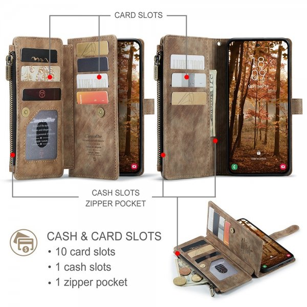 CaseMe Samsung Galaxy S26 Plus -suojakotelo C30 Series Ruskea
