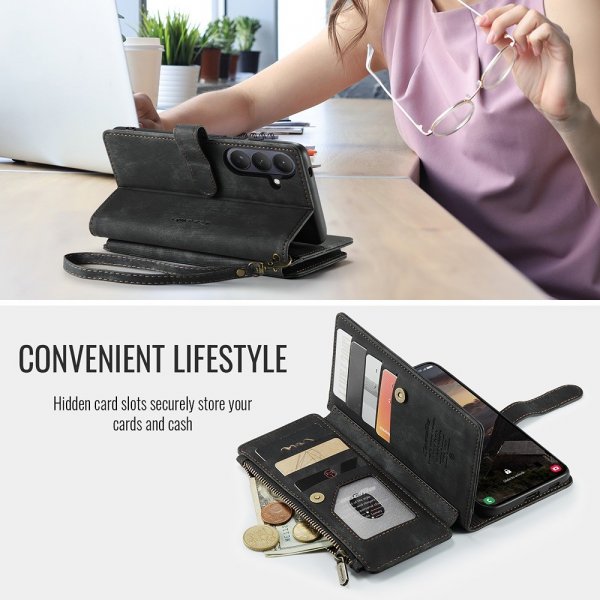 CaseMe Samsung Galaxy S26 Plus -suojakotelo, C30 Series, musta
