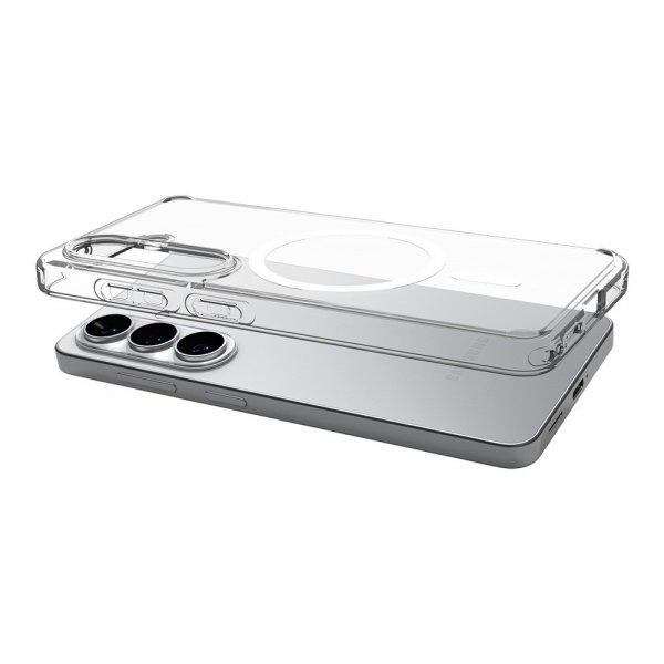 Spigen Samsung Galaxy S26 Plus Ultra Hybrid MagFit kirkas kuori valkoinen