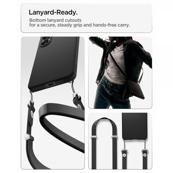 Spigen Samsung Galaxy S26 -suojakuori Liquid Air MagFit, mattamusta