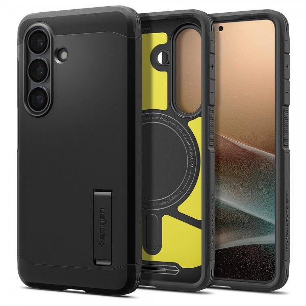 Spigen Samsung Galaxy S26 -suojakuori Tough Armor MagFit, musta