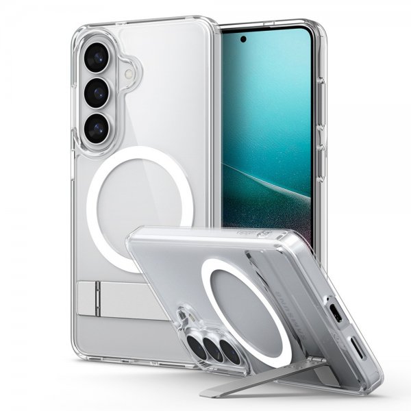 Spigen Samsung Galaxy S26 Kuori Ultra Hybrid S MagFit Clear White