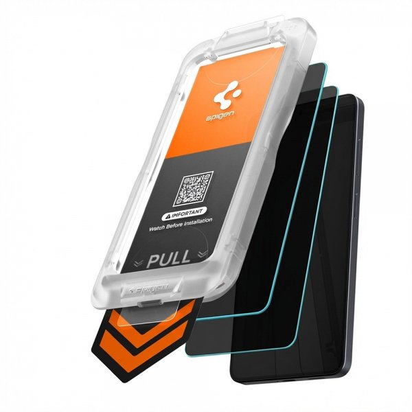 Spigen Samsung Galaxy S26 -näytönsuoja GLAS.tR EZ Fit Pro Privacy 2 kpl