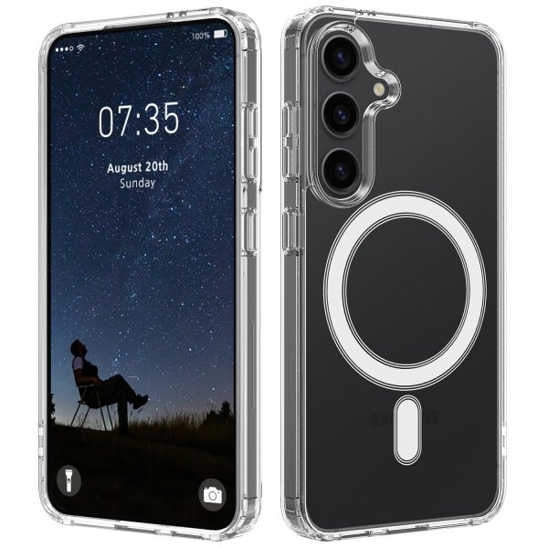 Nordic Covers Samsung Galaxy S26 Plus -suojakuori Feather Series MagSafe Läpinäkyvä
