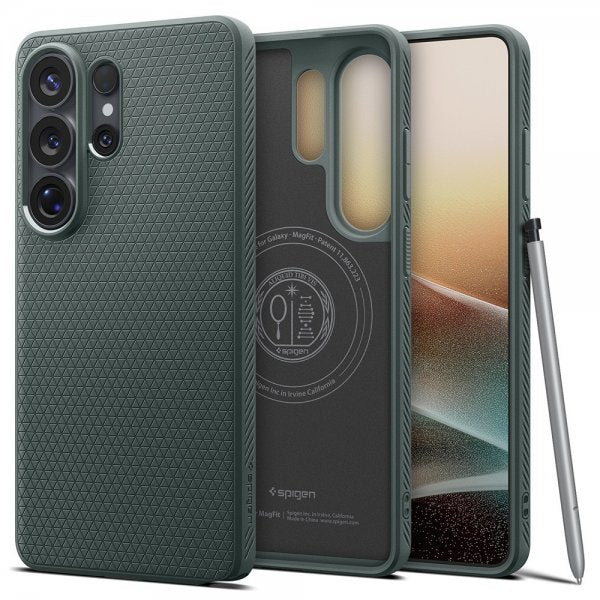 Spigen Samsung Galaxy S26 Ultra Kuori Liquid Air MagFit Abyss Green