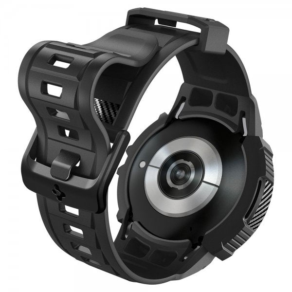 Spigen Samsung Galaxy Watch 6 40mm Suojakuori ja ranneke Rugged Armor Pro Musta