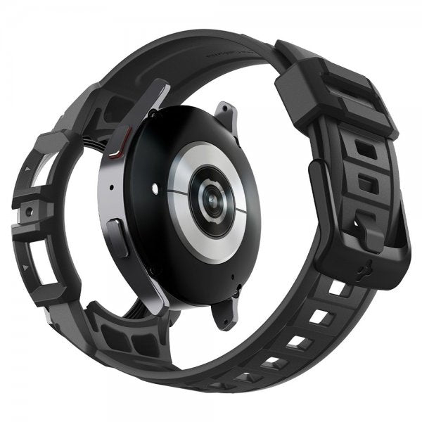 Spigen Samsung Galaxy Watch 6 44mm Kuori ja ranneke Rugged Armor Pro Musta