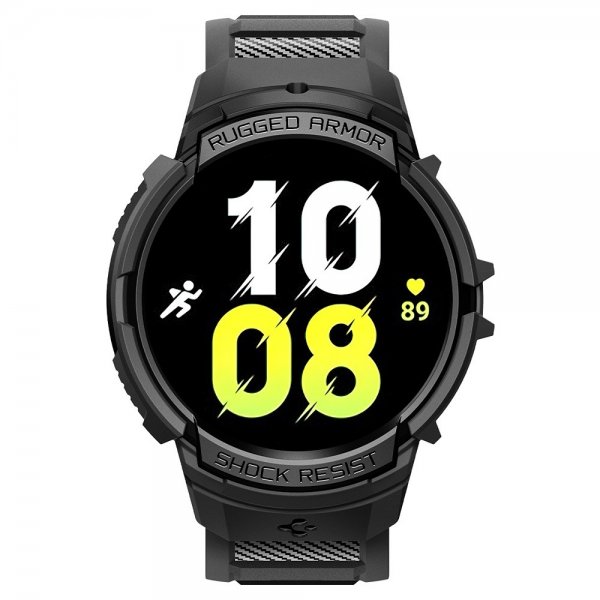 Spigen Samsung Galaxy Watch 6 44mm Kuori ja ranneke Rugged Armor Pro Musta