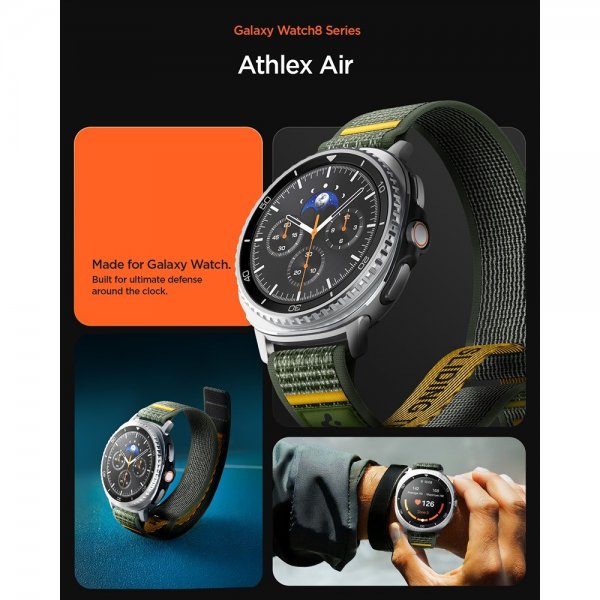 Spigen Samsung Galaxy Watch 8 40/44mm/Classic 46mm ranneke Athlex Air Active Green