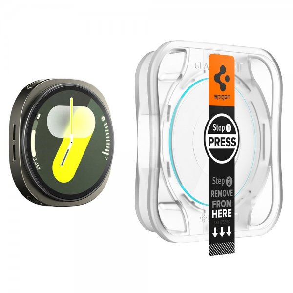 Spigen Samsung Galaxy Watch 8 40mm Näytönsuoja GLAS.tR EZ Fit 2-pakkaus