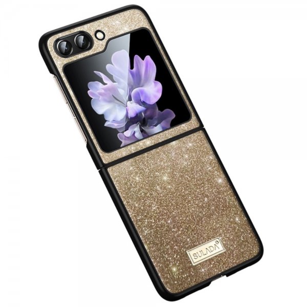 Sulada Samsung Galaxy Z Flip 6/Flip 7 FE Kuori Glitter Kulta
