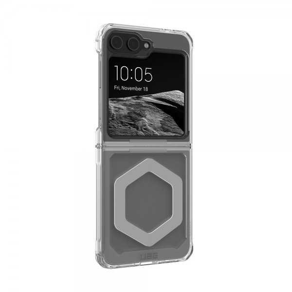 Urban Armor Gear (UAG) Samsung Galaxy Z Flip 6/Flip 7 FE Kuori Plyo Pro MagSafe Ice/Silver