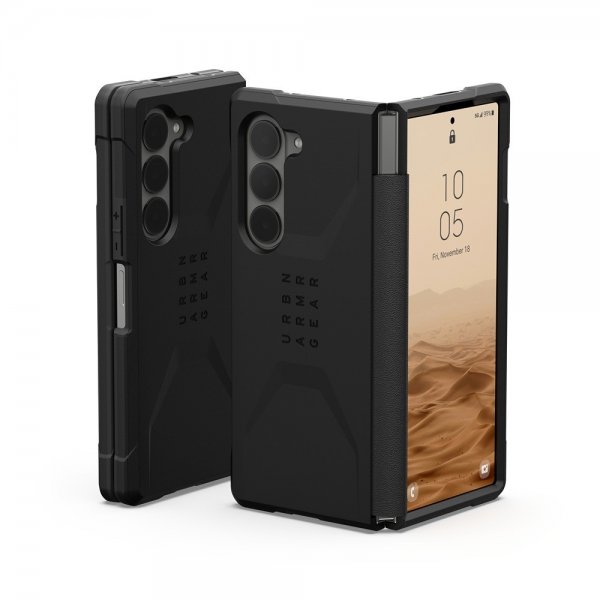 Urban Armor Gear (UAG) Samsung Galaxy Z Fold 6 -suojakuori Civilian, musta