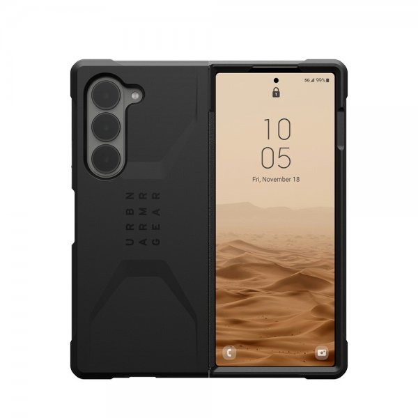 Urban Armor Gear (UAG) Samsung Galaxy Z Fold 6 -suojakuori Civilian, musta