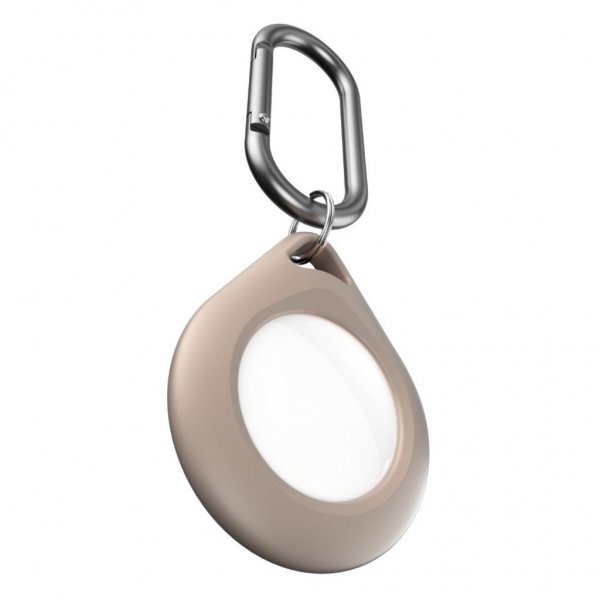 KeyBudz AirTag -pidike Secure Dock, 2 kpl, hiekkanbeige