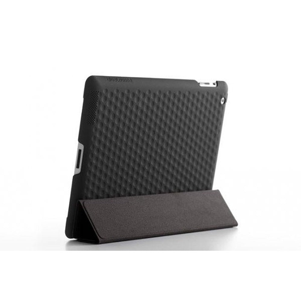 Bluelounge iPad 9.7 (sukupolvet 2/3/4) Kukka-kuvioitu suojakuori musta