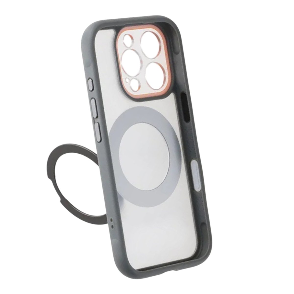 iPhone 16 Pro Kuori Käännettävä teline MagSafe Harmaa