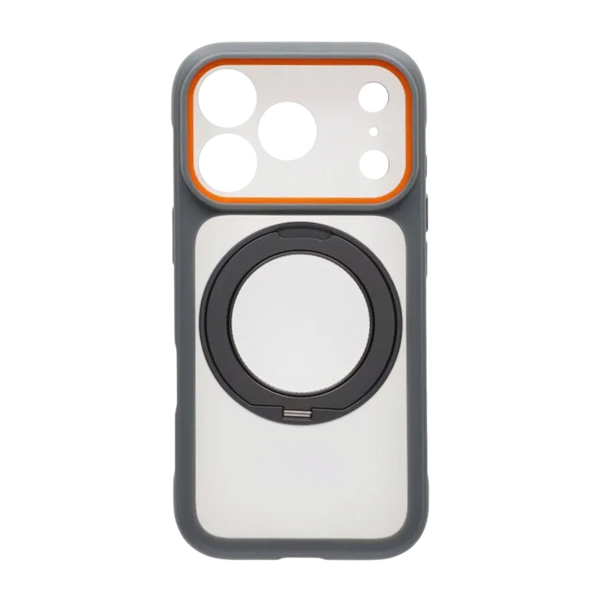 iPhone 17 Pro Max Kuori pyörivällä jalustalla MagSafe Harmaa