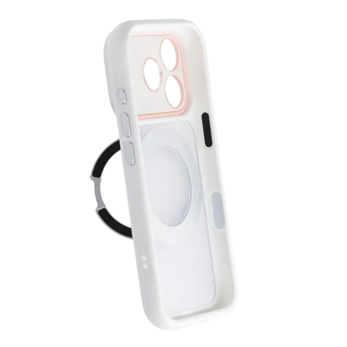 iPhone 17 Pro Max Kuori Käännettävällä jalustalla MagSafe Valkoinen