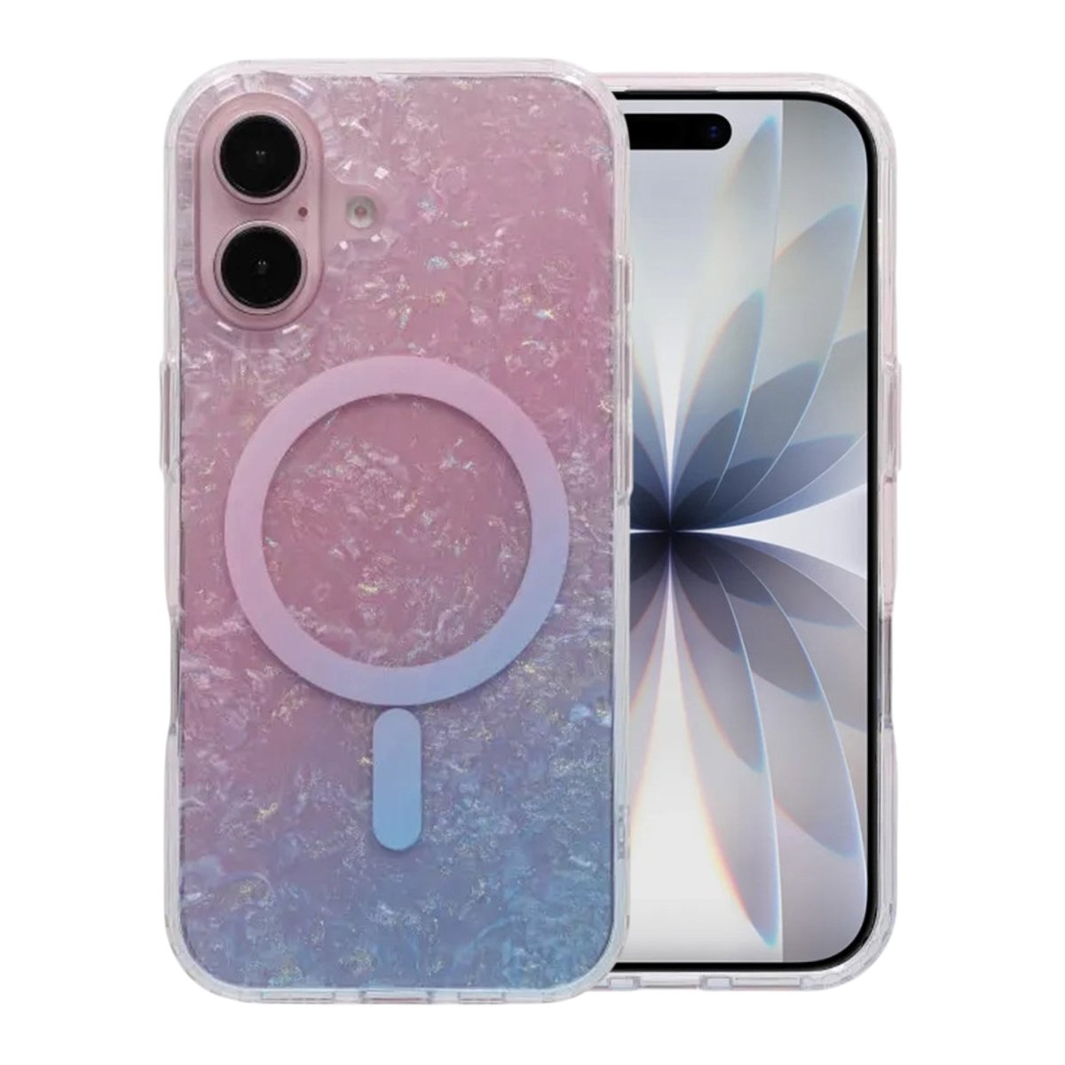 iPhone 17 Kuori Dreamy Ocean MagSafe Vaaleanpunainen