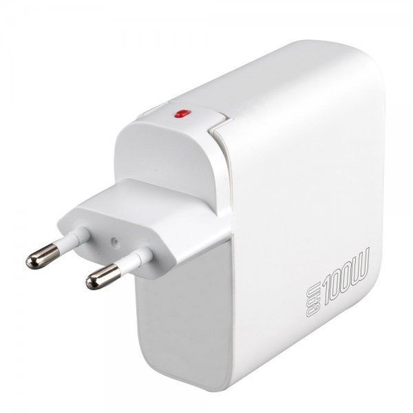 4smarts Työpöydän laturi GaN Flex Pro 100W 3 USB-C+1 USB-A