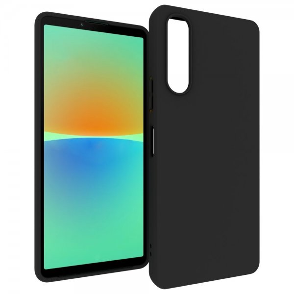 Nordic Covers Sony Xperia 10 V -kuoret, Feather Series, Raven Black