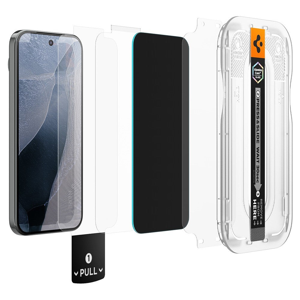 Spigen Google Pixel 10/Google Pixel 11 Skärmskydd GLAS.tR EZ Fit Pro Privacy 2-pack