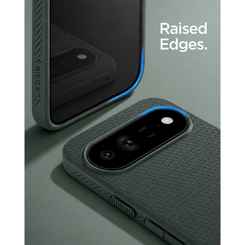 Spigen Google Pixel 11 Pro Skal Liquid Air MagFit Abyss Green