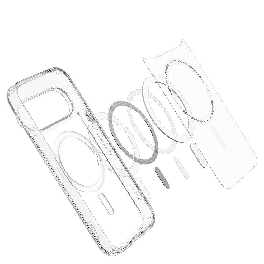 Spigen Google Pixel 11 Pro Kuori Ultra Hybrid MagFit Clear White