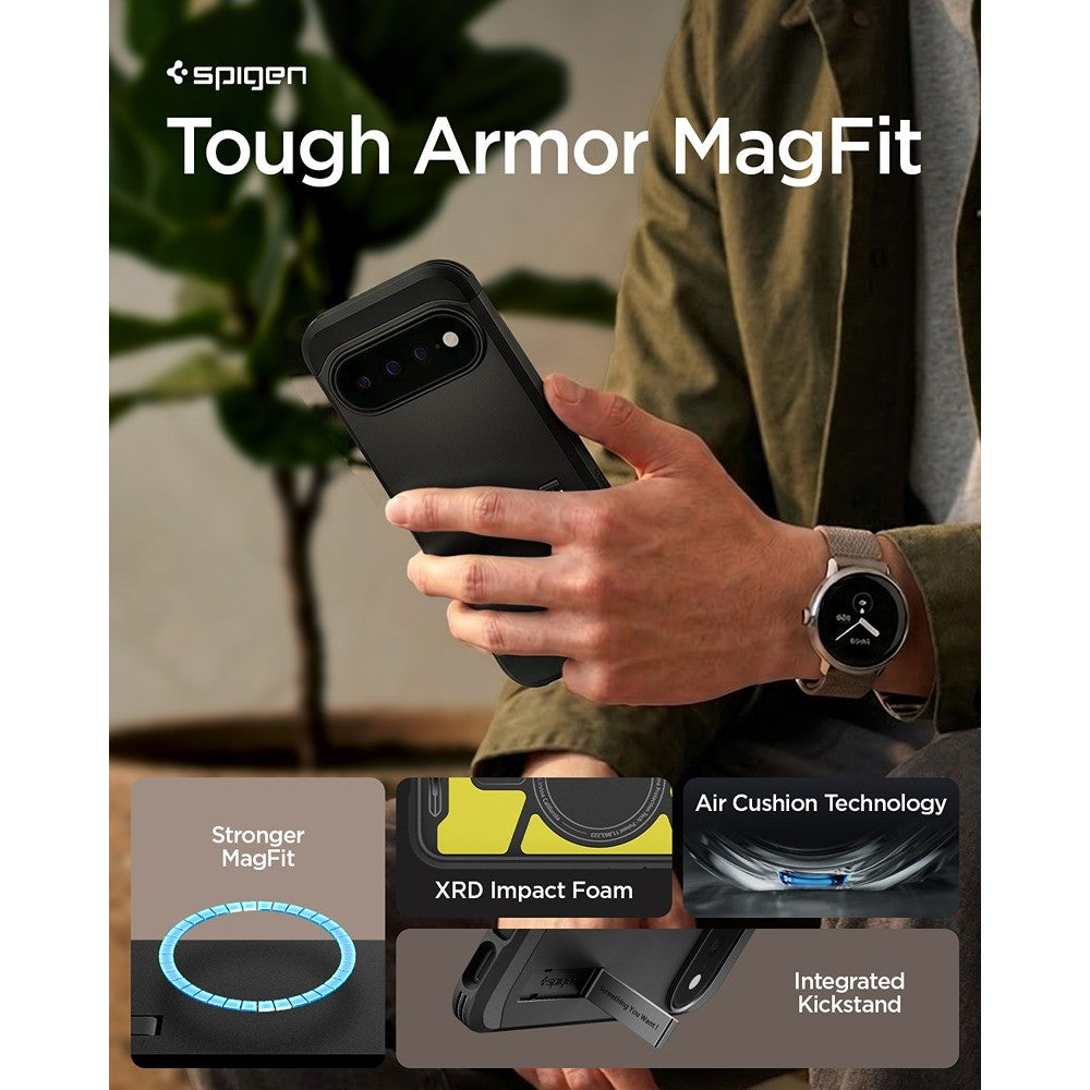 Spigen Google Pixel 11 Pro XL Skal Tough Armor MagFit Svart