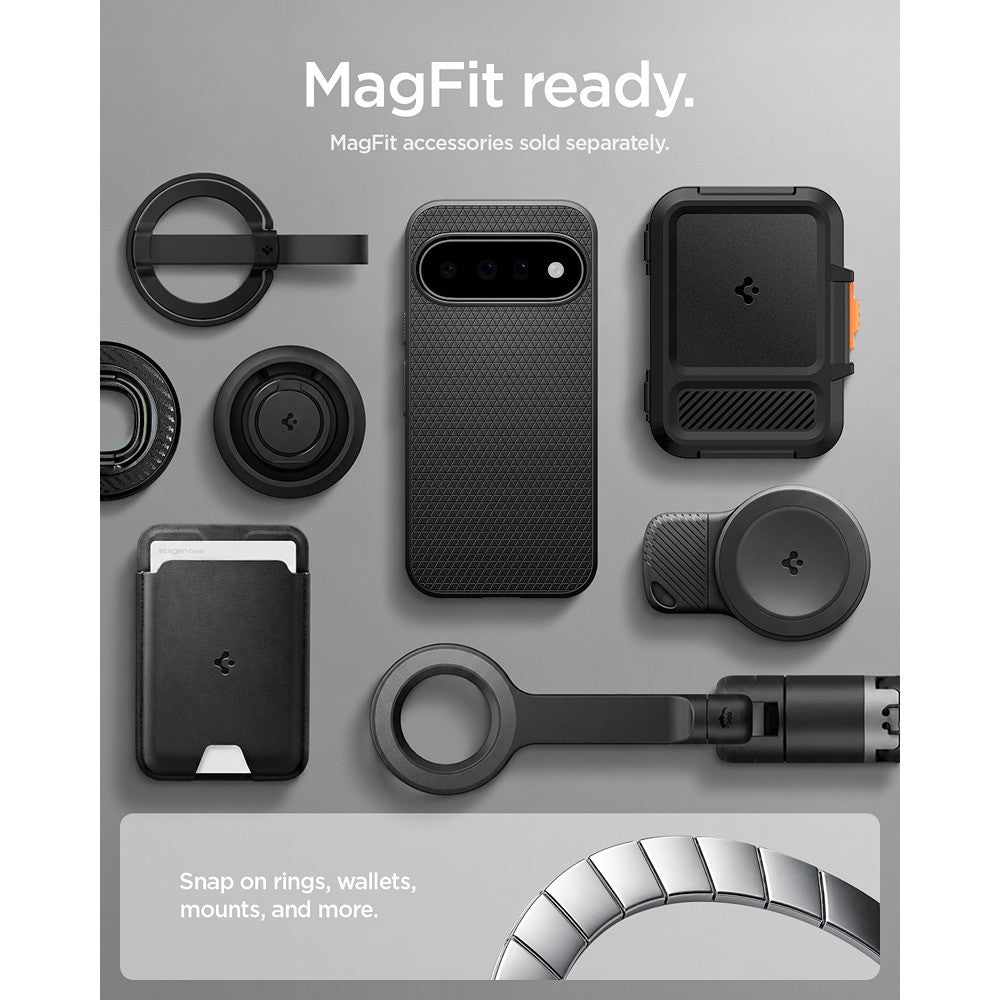 Spigen Google Pixel 11 Kuori Liquid Air MagFit Matte Black