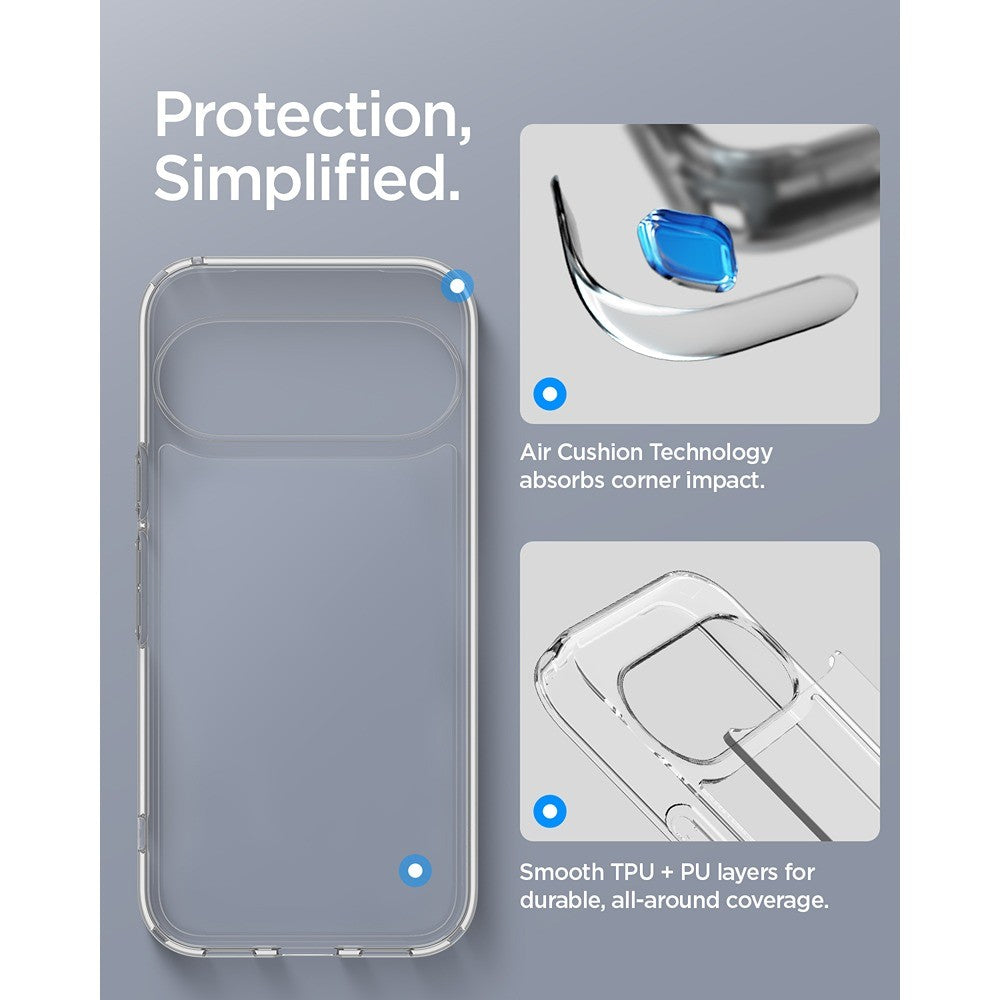 Spigen Google Pixel 11 Kuori Ultra Hybrid Crystal Clear